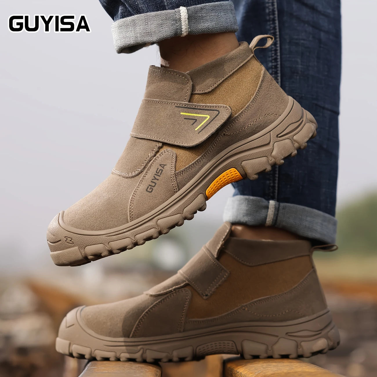 Durable Safety Boots with Steel Toe & All-Day Comfort