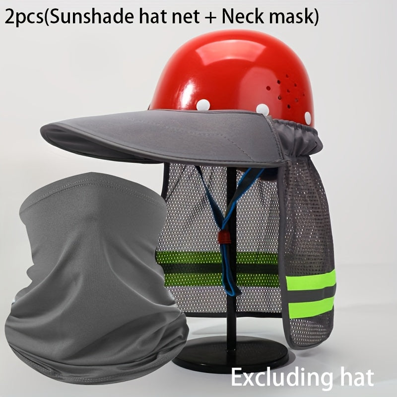 Sun visor mesh+neck cover