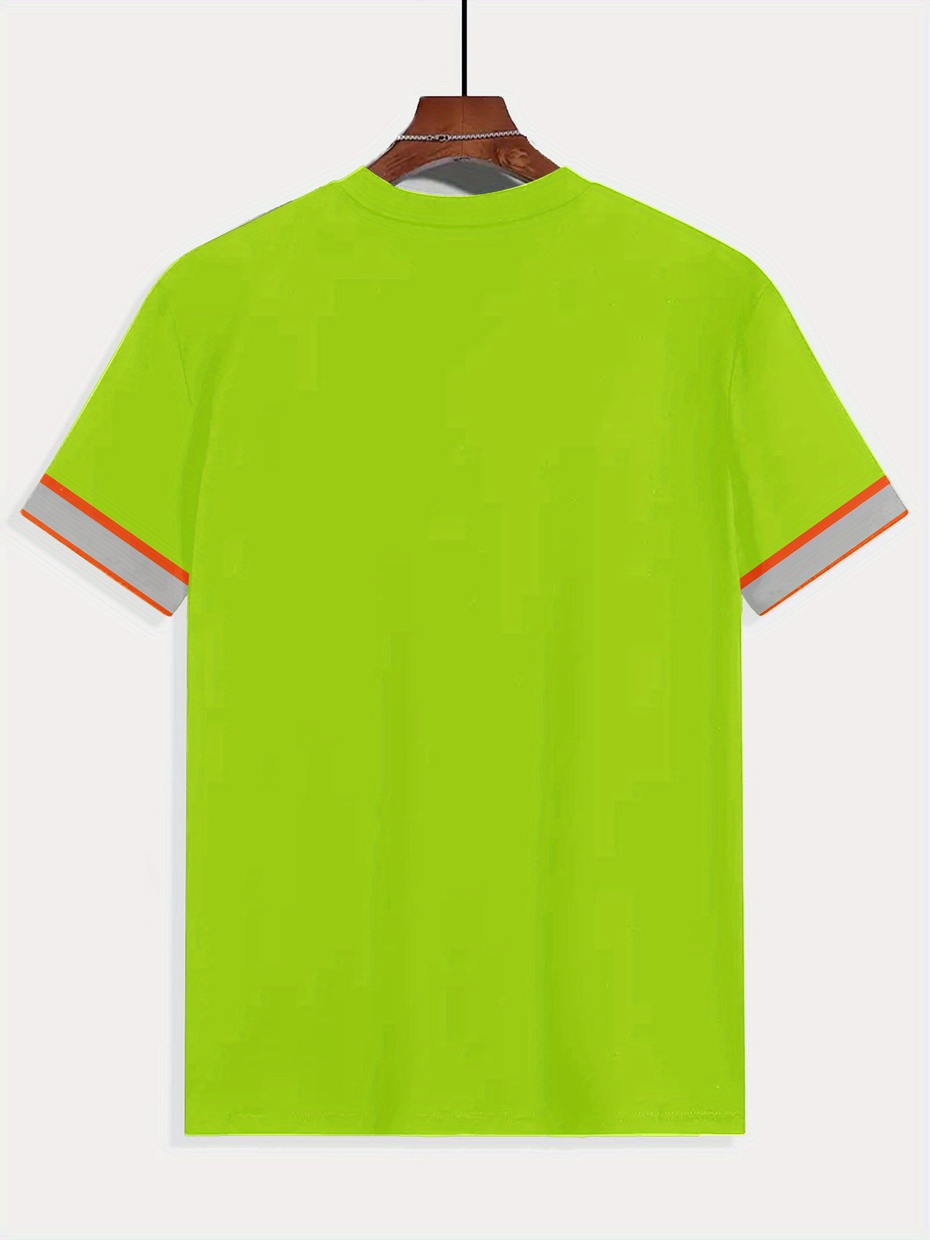 T-Shirt with Reflective Truck Graphic & Orange Safety Stripes