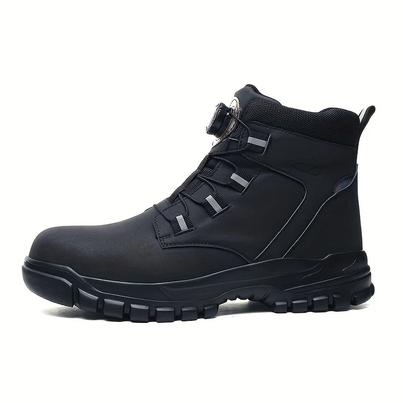 High-Performance Safety Boots with Steel Toe & Rotary Buckle