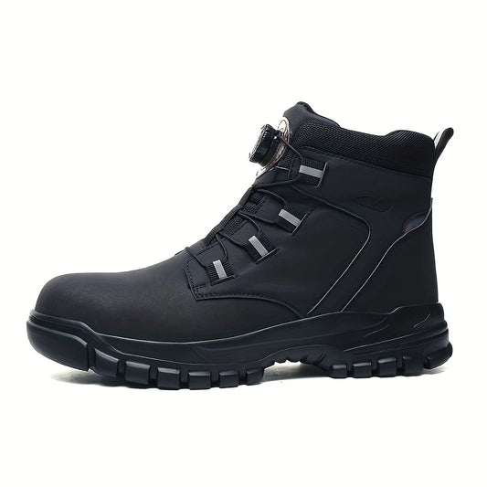 High-Performance Safety Boots with Steel Toe & Rotary Buckle