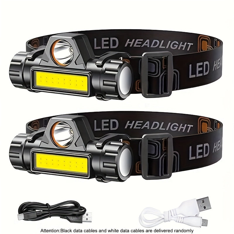Rechargeable LED Headlamp with USB