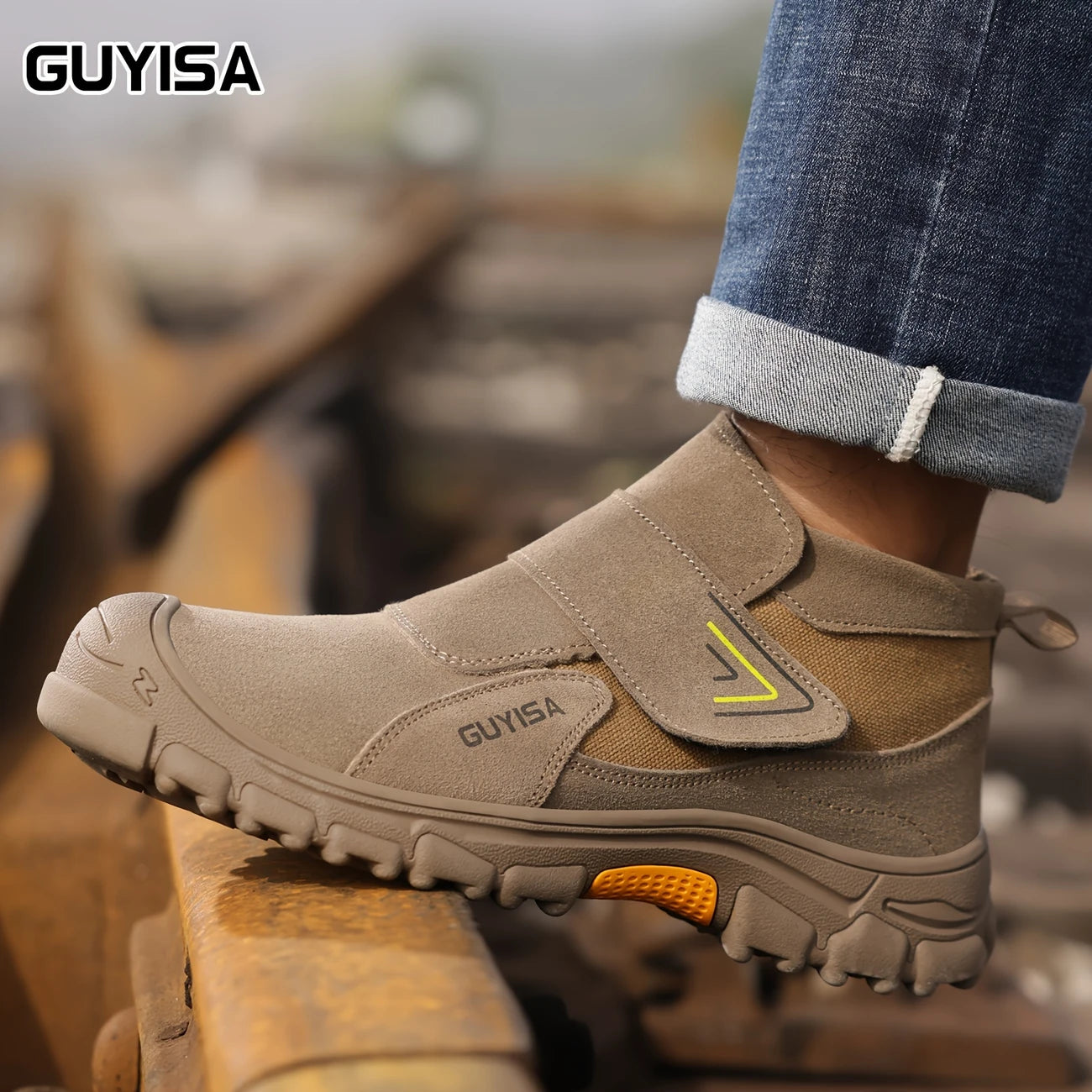 Durable Safety Boots with Steel Toe & All-Day Comfort