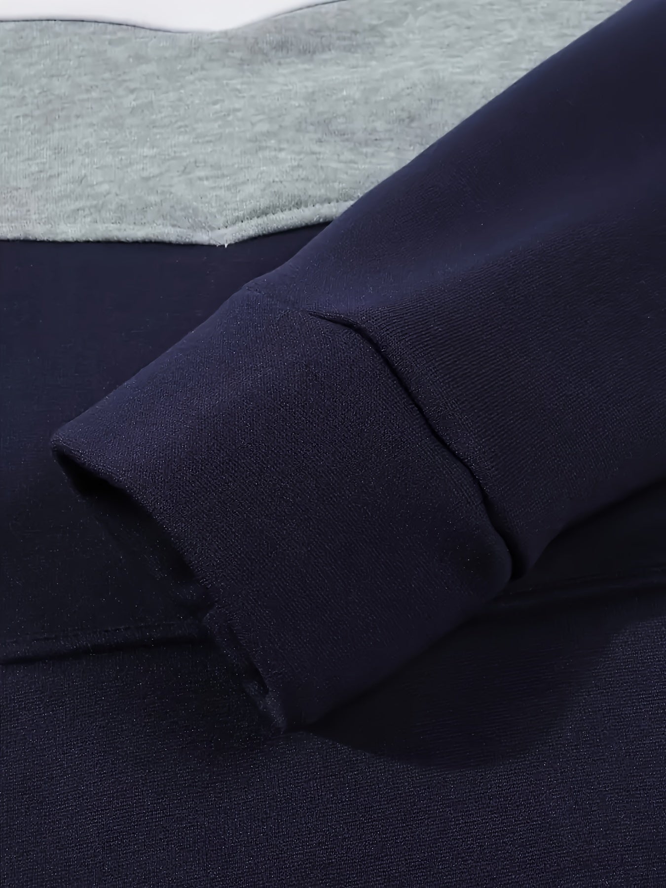 Two-Tone Color Block Hoodie for Men