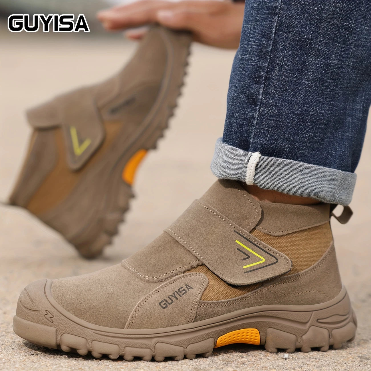 Durable Safety Boots with Steel Toe & All-Day Comfort