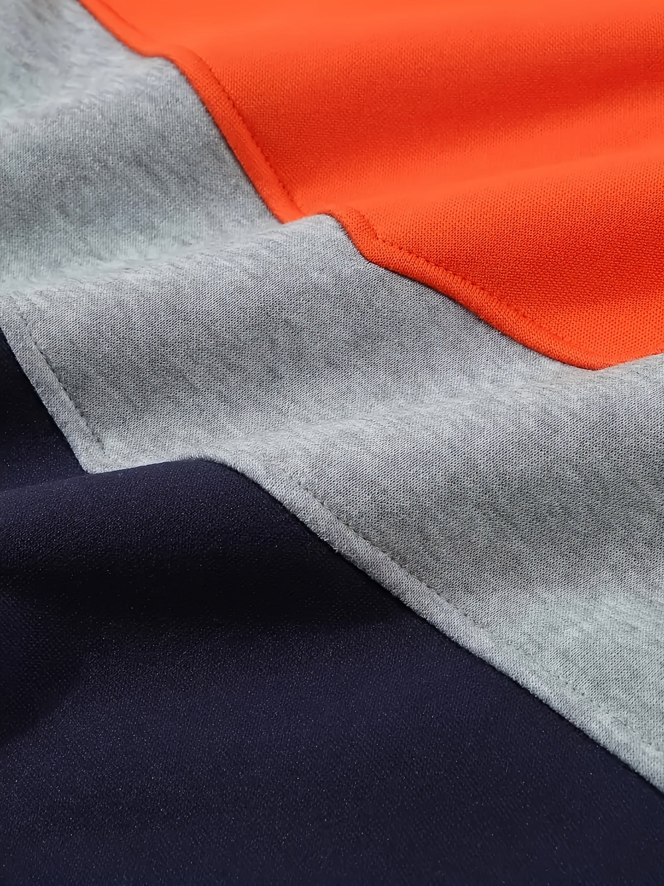 Two-Tone Color Block Hoodie for Men