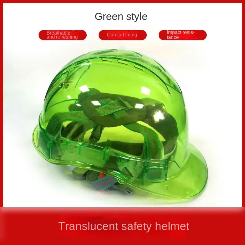 Impact-Resistant Safety Helmet with Adjustable Fit & Ventilation