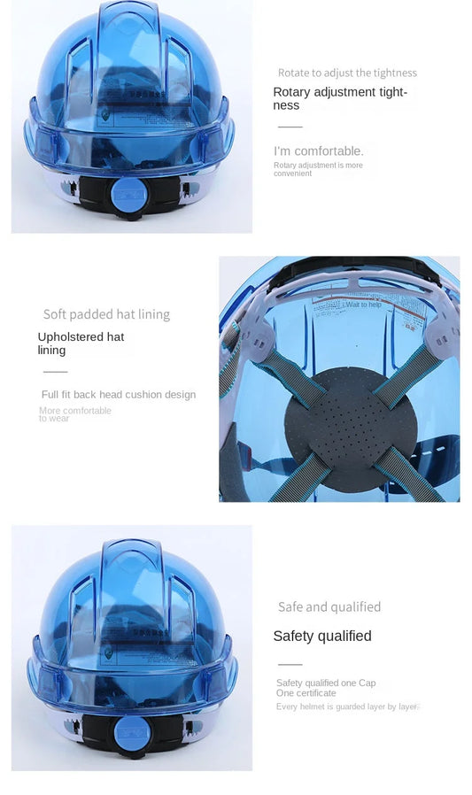 Impact-Resistant Safety Helmet with Adjustable Fit & Ventilation