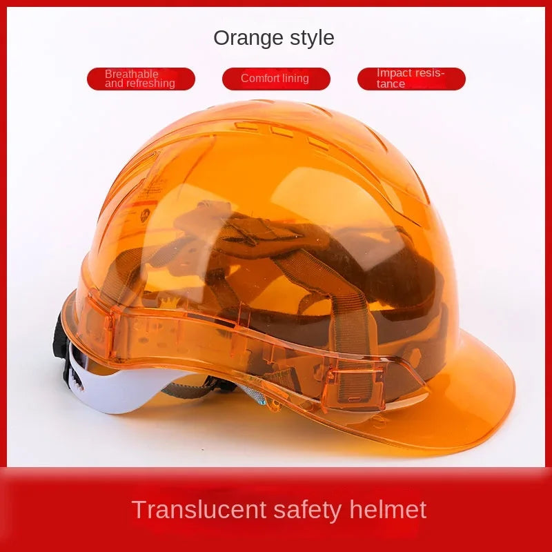 Impact-Resistant Safety Helmet with Adjustable Fit & Ventilation