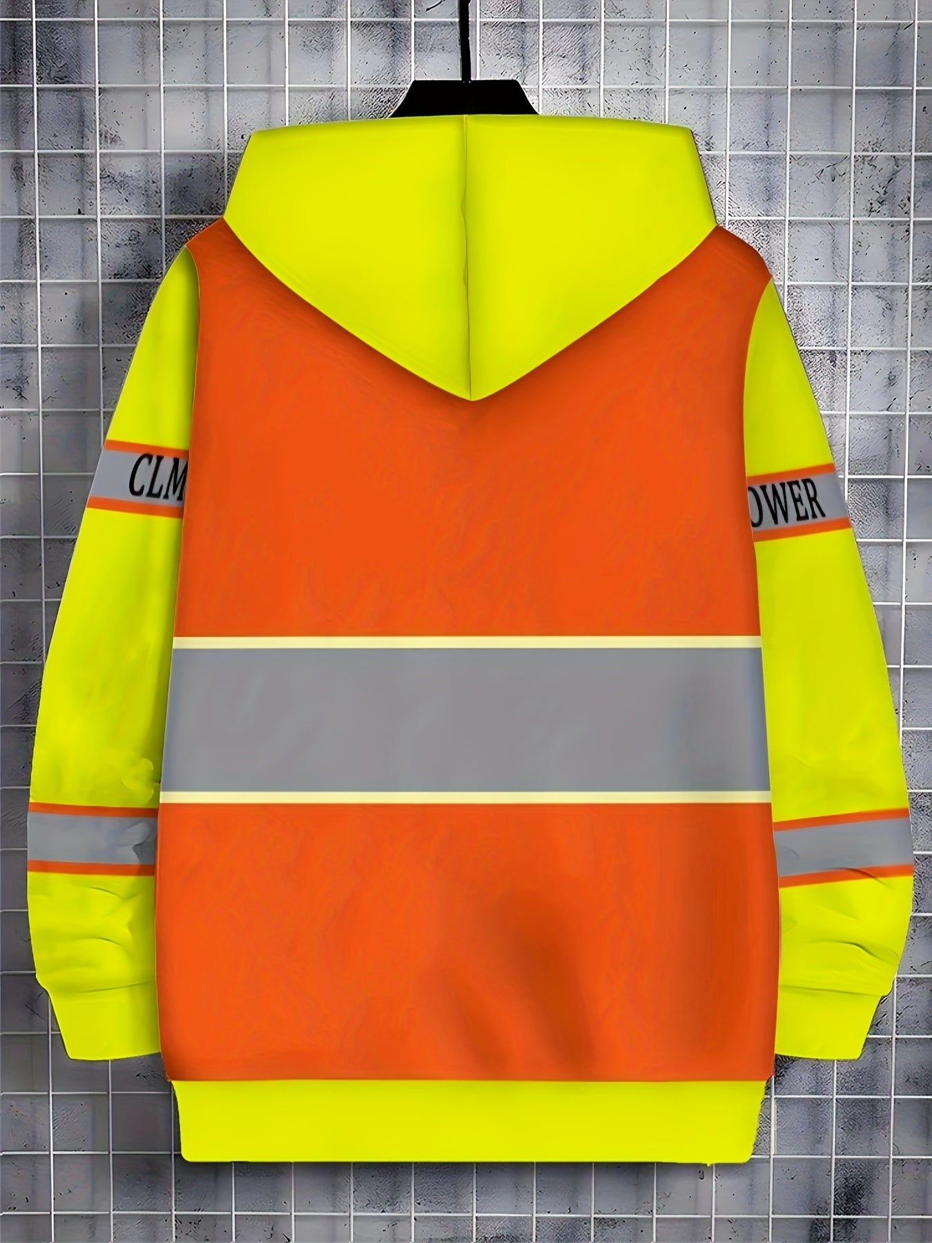 Men'S Long-Sleeve Zip-Up Work Hoodie Sweatshirt