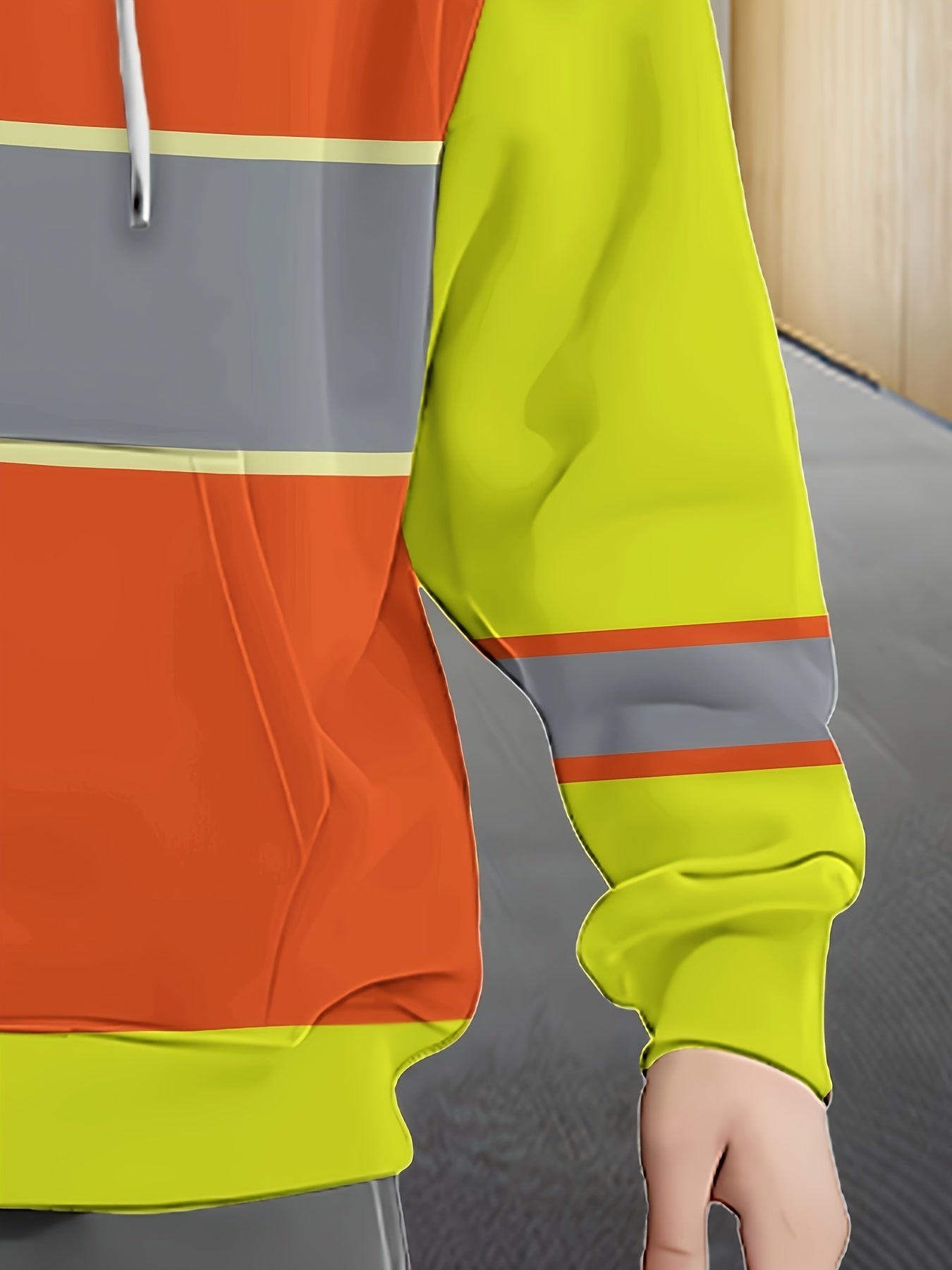 Men'S Long-Sleeve Zip-Up Work Hoodie Sweatshirt