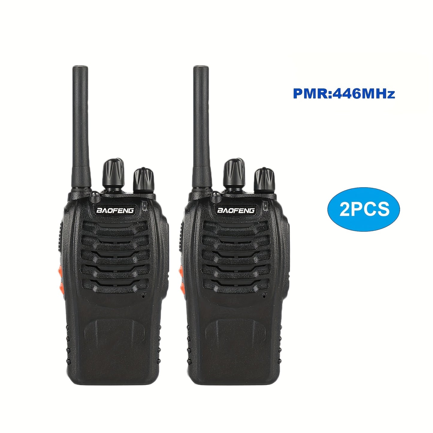2pcs/1pc Cheap Handheld Two-Way Radio 88E, with LED Indicators And Integrated Antenna
