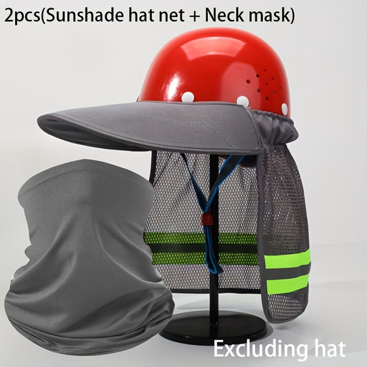 Sun visor mesh+neck cover