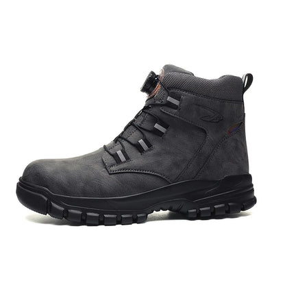 High-Performance Safety Boots with Steel Toe & Rotary Buckle