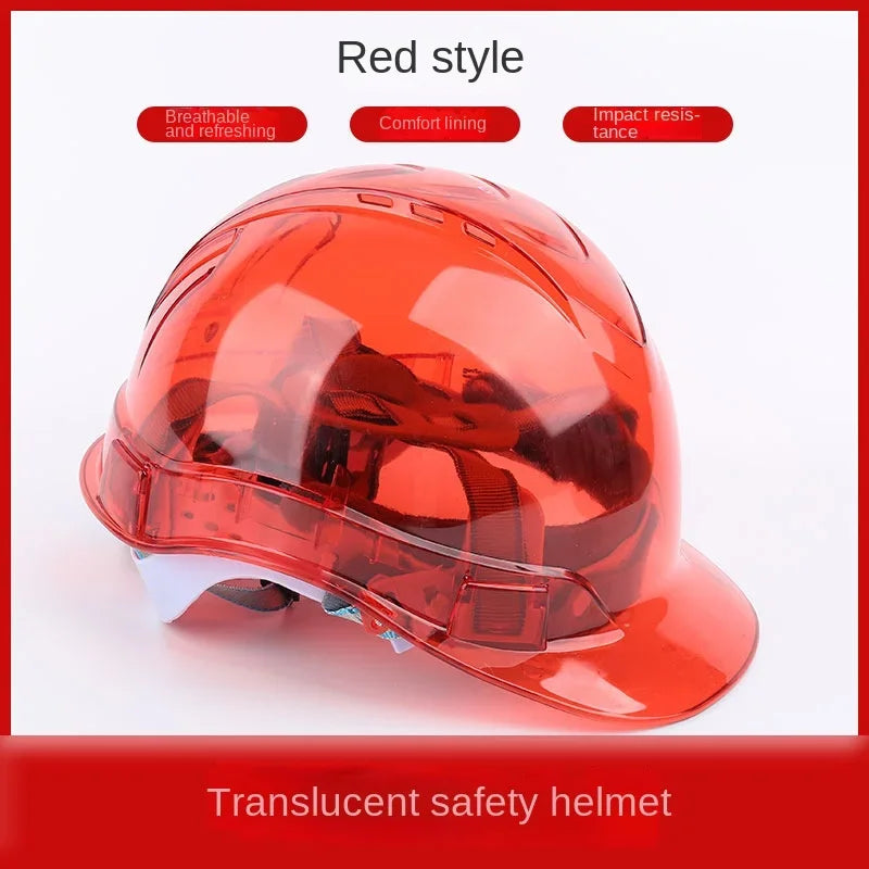 Impact-Resistant Safety Helmet with Adjustable Fit & Ventilation