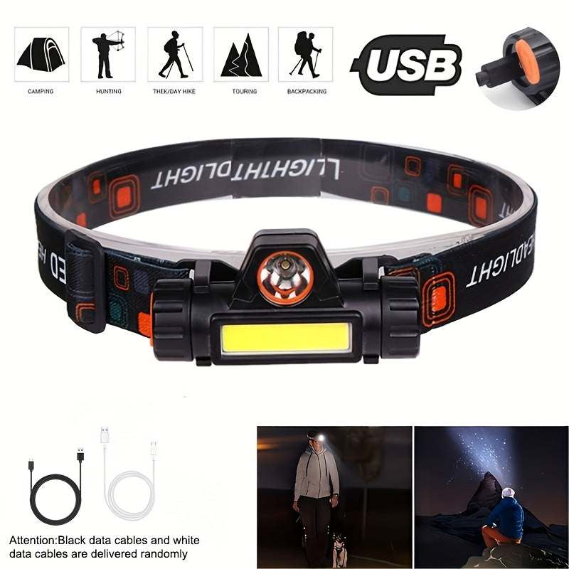 Rechargeable LED Headlamp with USB