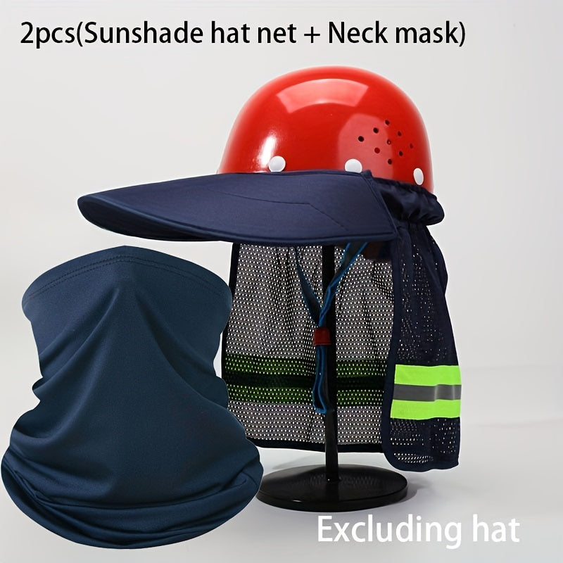 Sun visor mesh+neck cover