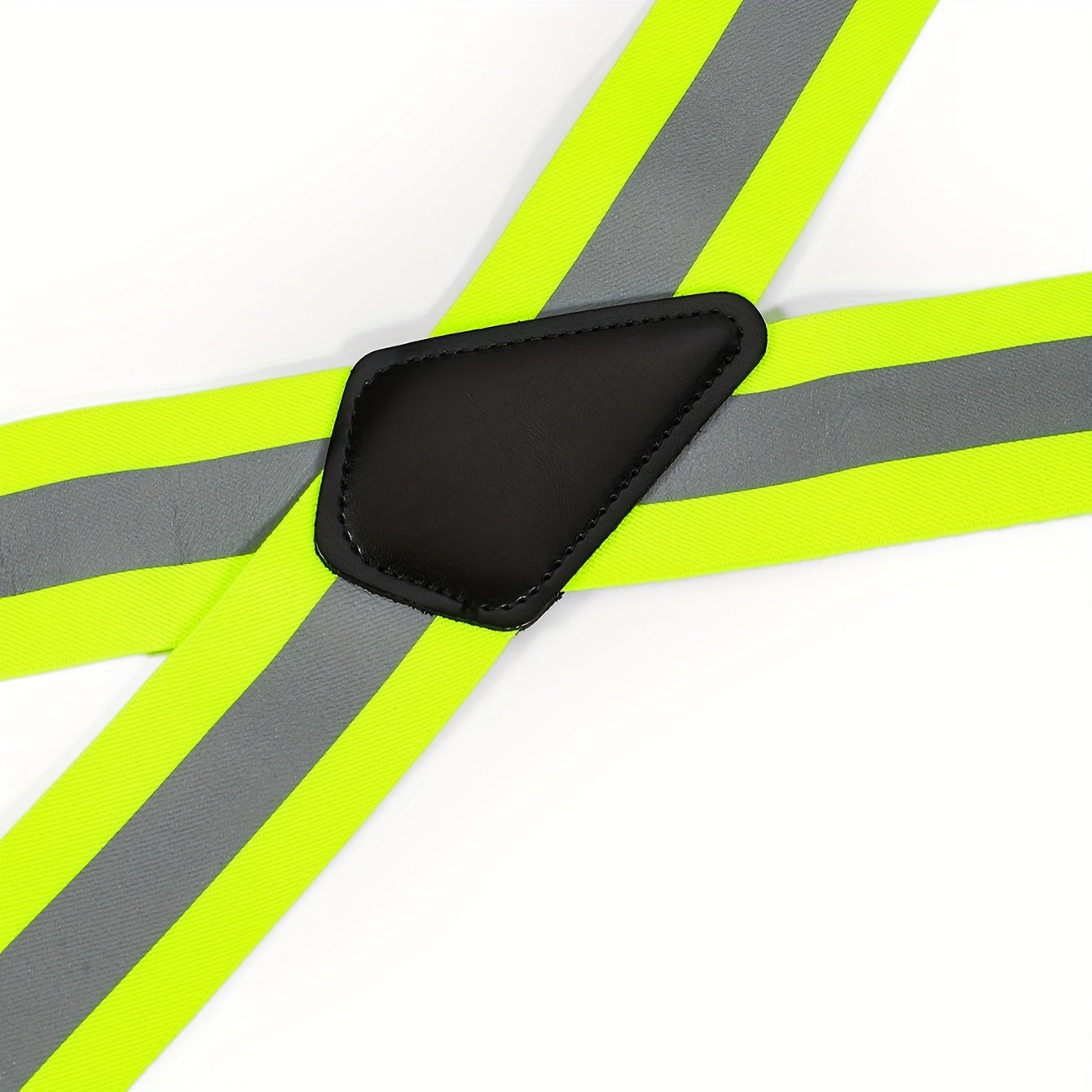 Elastic Adjustable X-Strap Suspender - Yellow & Orange