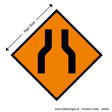Road Narrows Both Sides - WK034 - 24020