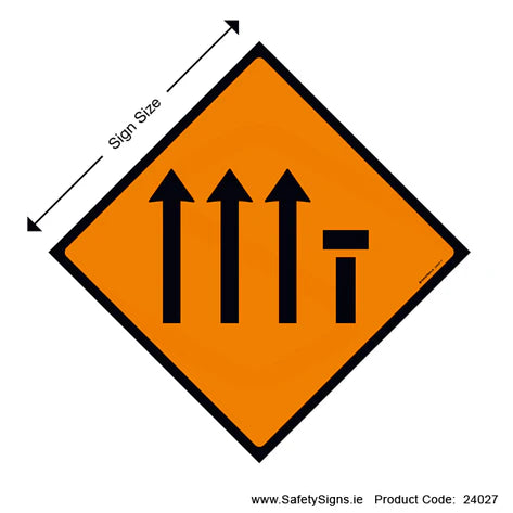 Offside Lane (of Four) Closed - WK046 - 24027